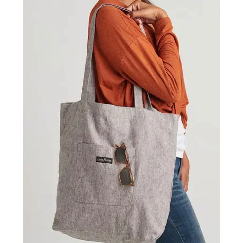Hemp Momma Infinity Tote Bag Tan Hemp Blend Eco Friendly Reusable Shopper‎ NWT